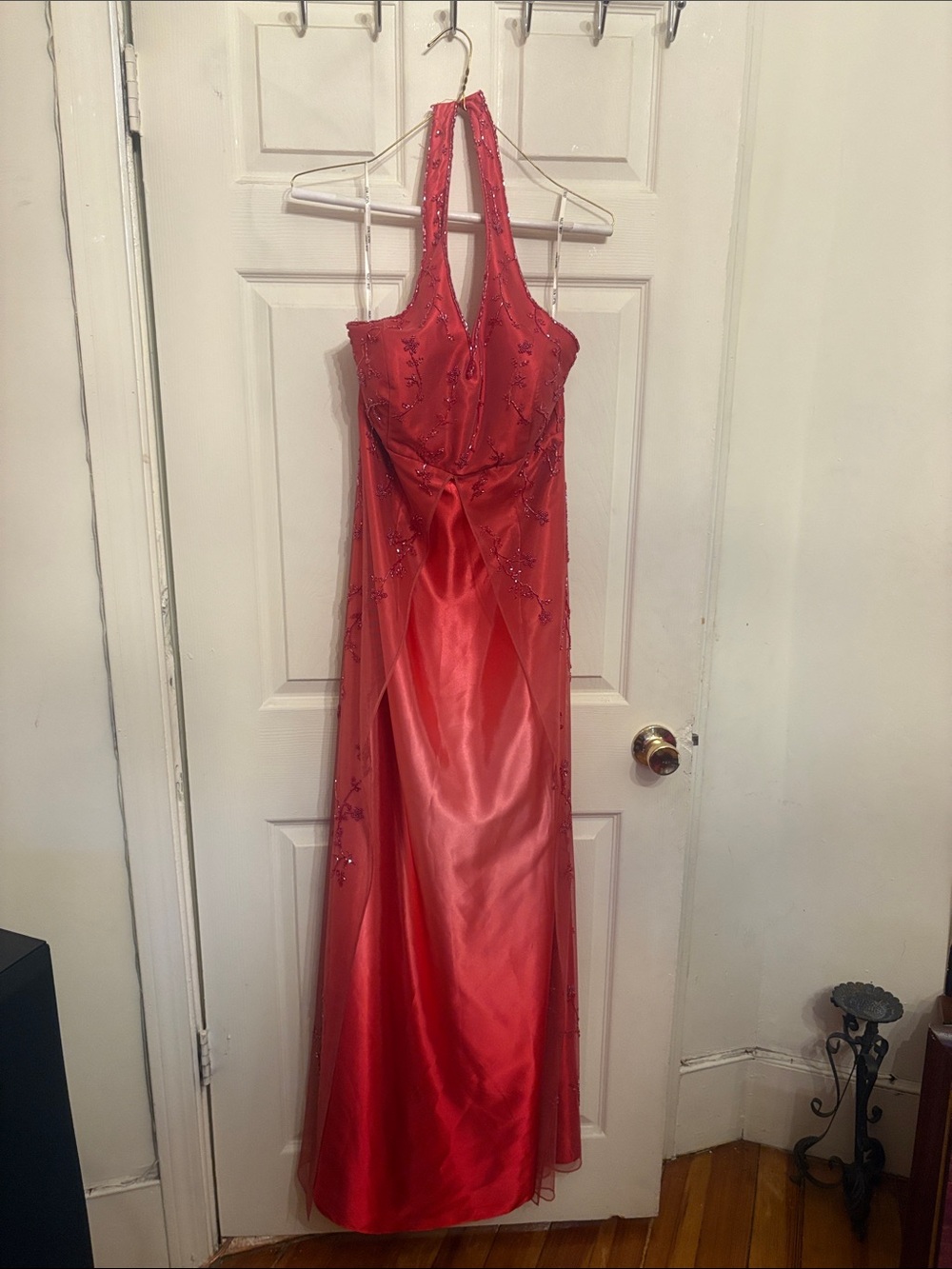 Night Way Collections Red Halter Prom Gown